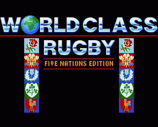 World Class Rugby 5 Nations Edition screenshot 1 for Amiga